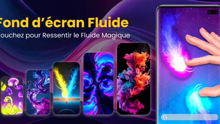 Papier peint en direct fluide feature graphic