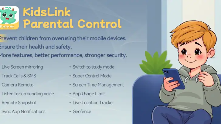 Parental Control - KidsLink feature graphic