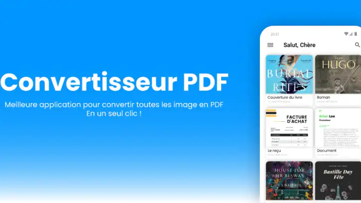 PDF Converter: Photo en PDF feature graphic