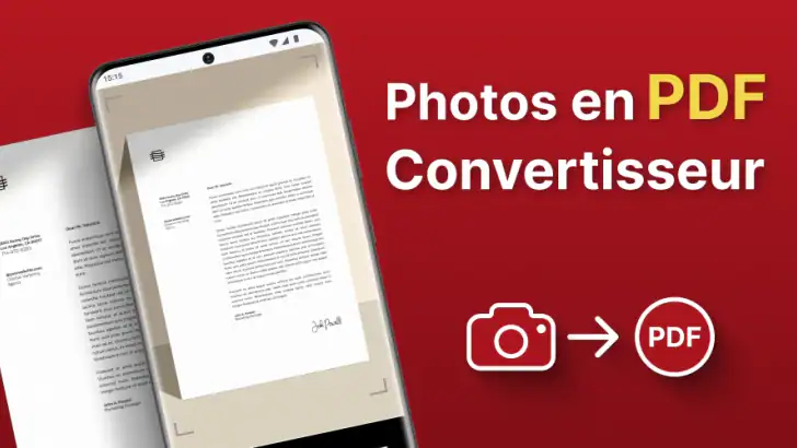 Photos en PDF Convertisseur feature graphic