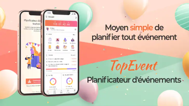 Planificateur de fête, mariage feature graphic