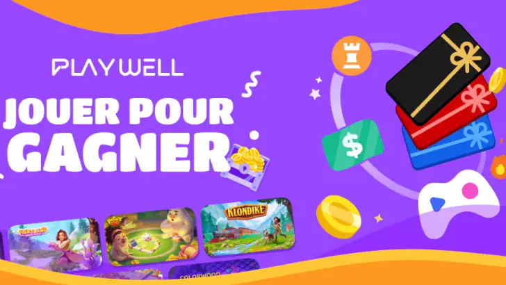 PlayWell: Jouez pour gagner feature graphic