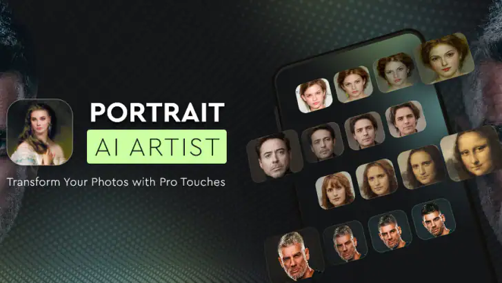 Portraitiste AI, Face Art feature graphic