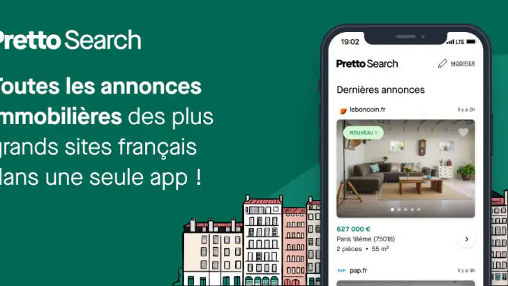 Pretto Search - Achat immo feature graphic