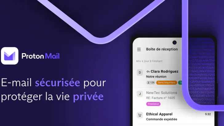 Proton Mail: Email chiffré feature graphic