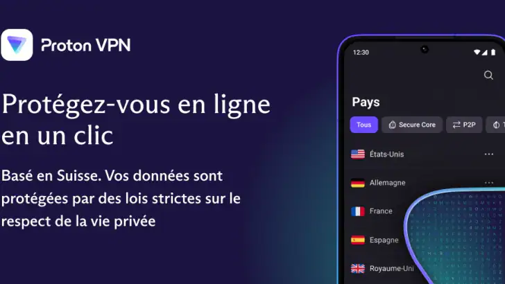 Proton VPN : Rapide et sûr feature graphic
