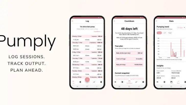 Pumply - Pumplog Tracker feature graphic