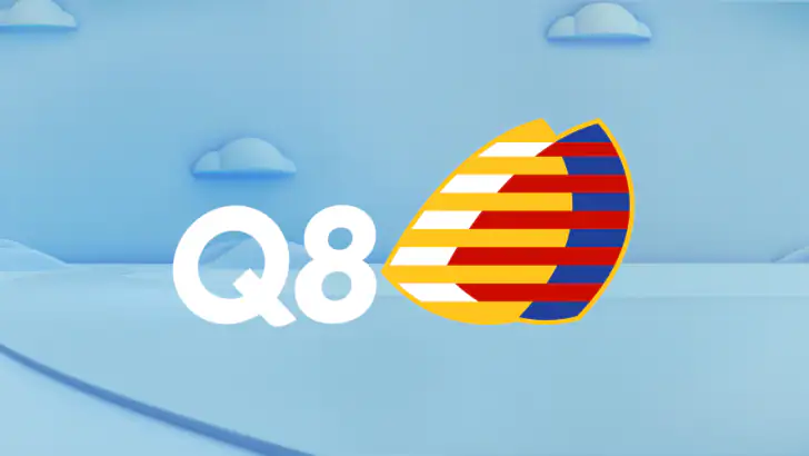 Q8 app feature graphic