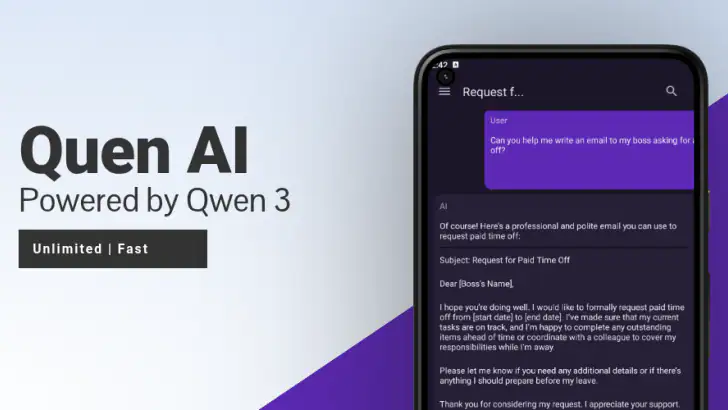 Quen AI: Chat with Qwen 3.6 feature graphic