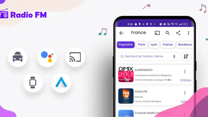 Radio FM: Live AM, FM Stations feature graphic