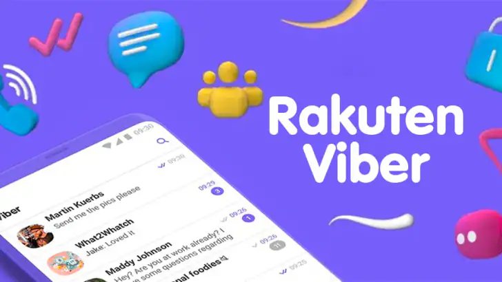 Rakuten Viber Messenger feature graphic