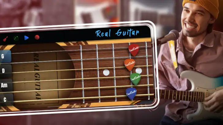 Real Guitar guitare électrique feature graphic