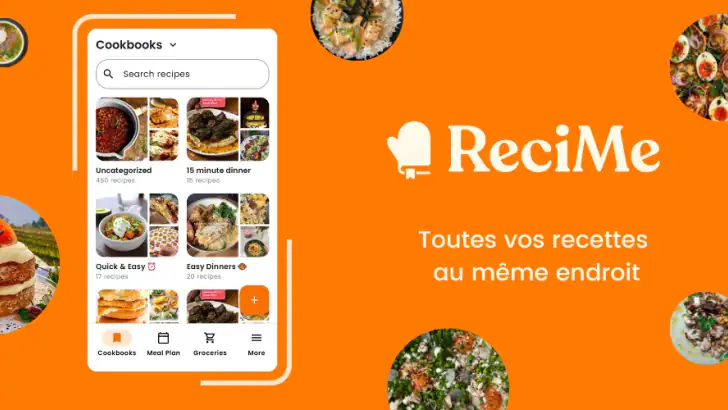 ReciMe: Recettes et Menus feature graphic