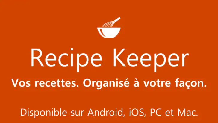 Recipe Keeper feature graphic