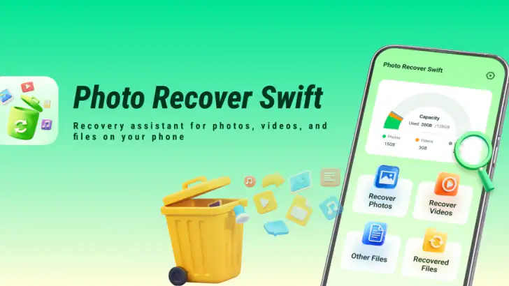 Récupération de photos rapide feature graphic