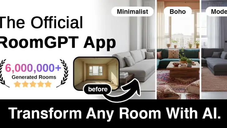 RoomGPT AI - Interior Design feature graphic
