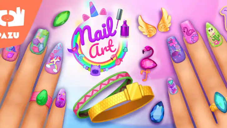 Salon de manucure pour filles feature graphic