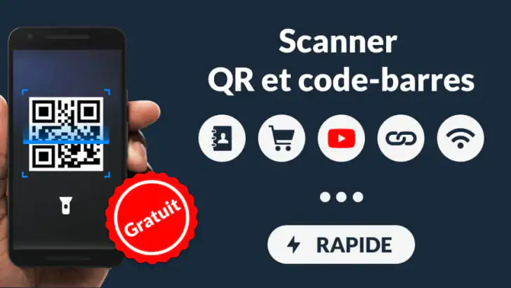 Scanner code QR & code barres feature graphic
