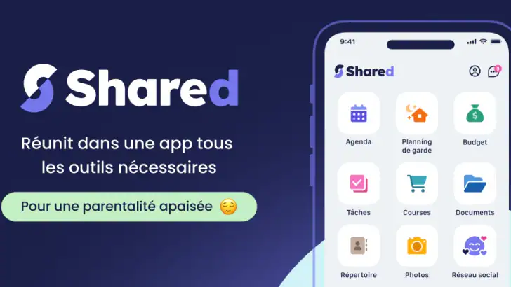 Shared, organisation famille feature graphic