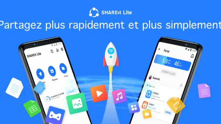 SHAREit Lite: Partage rapide feature graphic
