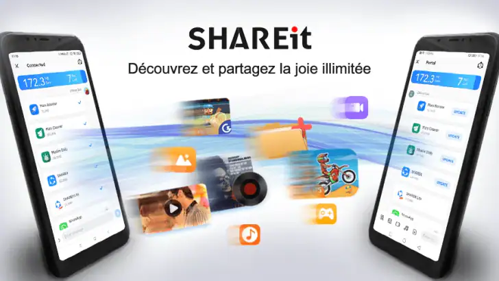 SHAREit: partager des fichiers feature graphic