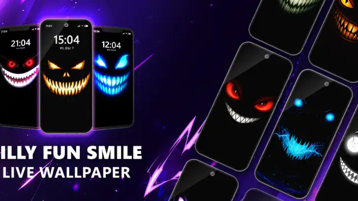Silly Fun Smile Live Wallpaper feature graphic