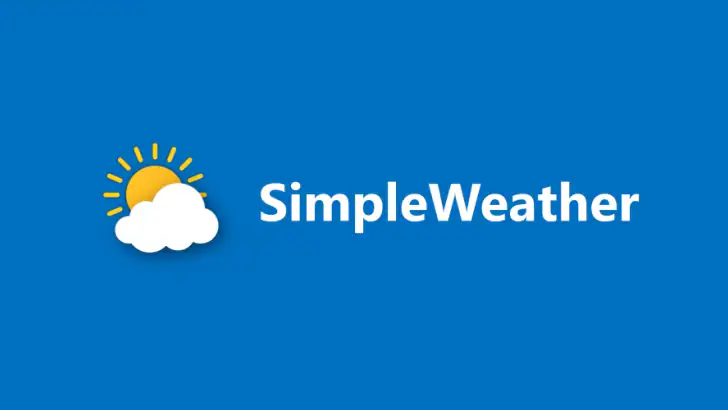 SimpleWeather feature graphic