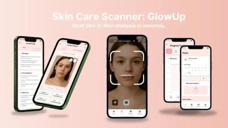 Skin Care Scanner: GlowUp feature graphic