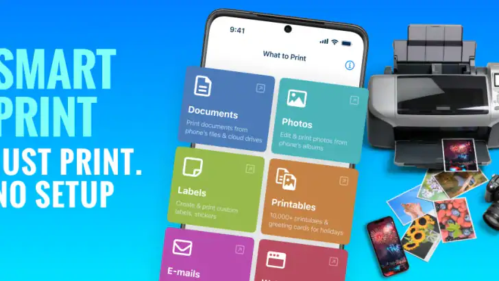 Smart Printer: Mobile Print feature graphic