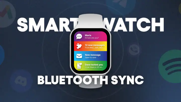 Smartwatch Sync Bluetooth feature graphic