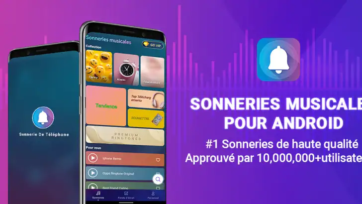 Sonneries de téléphone musique feature graphic