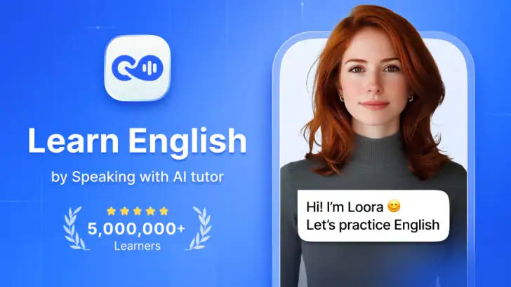 Speak English with Loora AI feature graphic