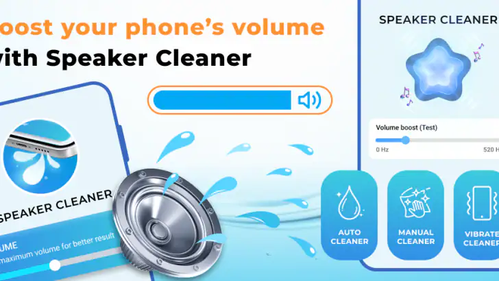 Speaker Cleaner & Water Eject feature graphic