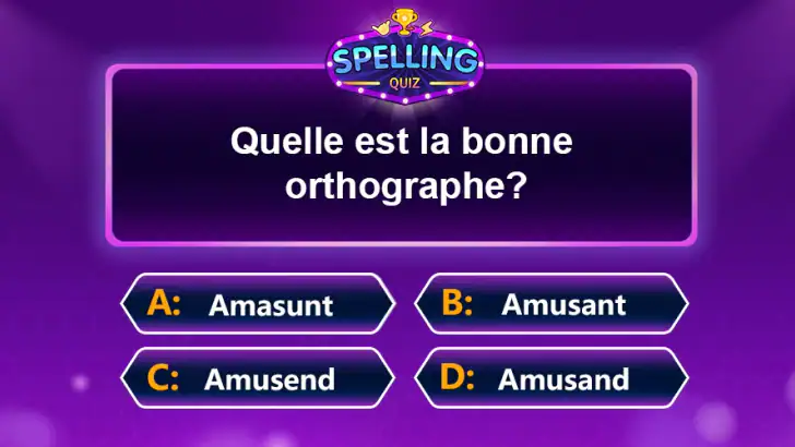 Spelling Quiz - Jeu de mots feature graphic