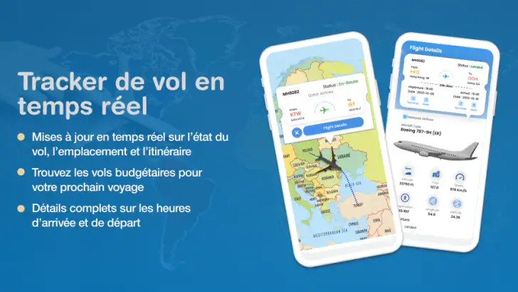 Suivi des vols en temps réel feature graphic
