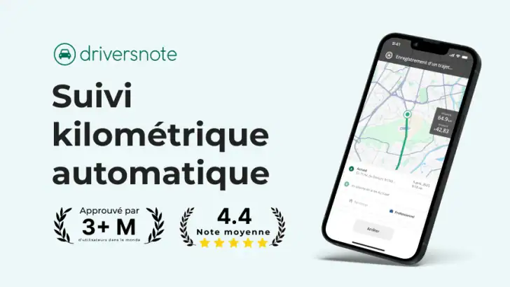 Suivi kilométrage Driversnote feature graphic