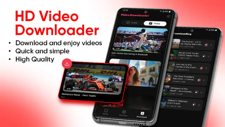 Télécharger Vidéo - Vidéo HD feature graphic