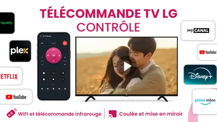 Télécommande LG TV feature graphic