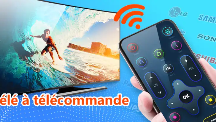 Télécommande pour téléviseur feature graphic
