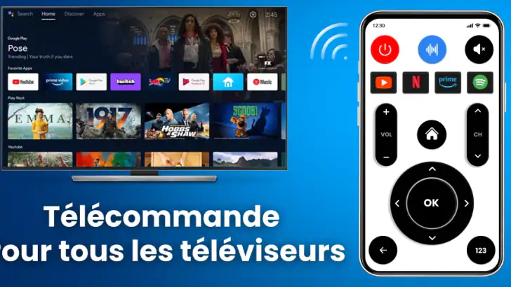Télécommande TV Smart TV feature graphic