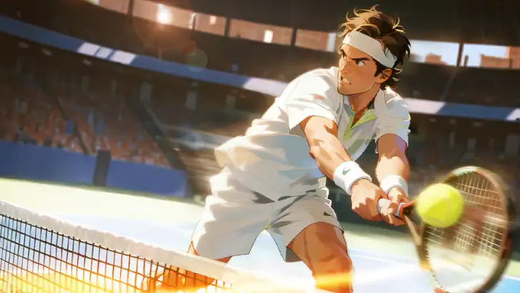 Tennis rising star feature graphic