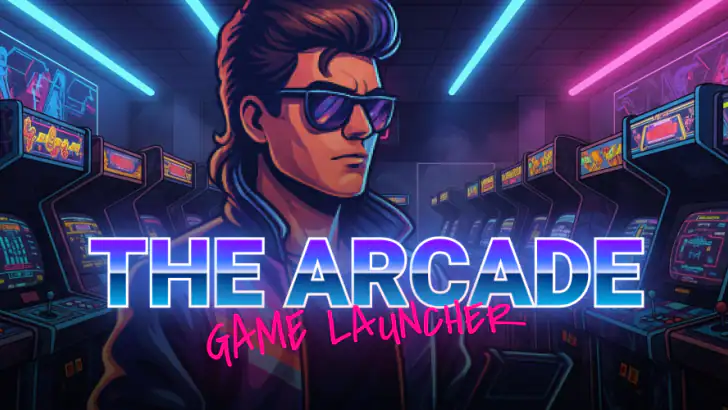The Arcade · Game Hub Launcher feature graphic