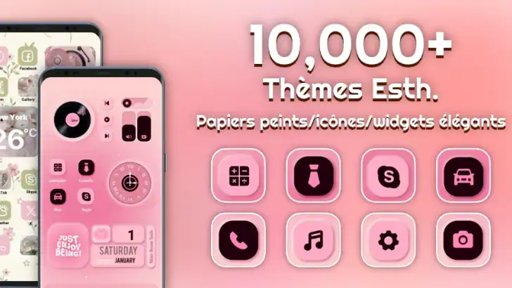 Themely - Icônes & Widgets feature graphic