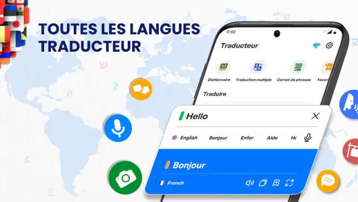 Tout Les langues Traducteur feature graphic