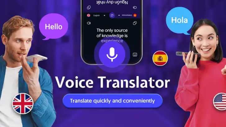 Traducteur vocal en Direct feature graphic