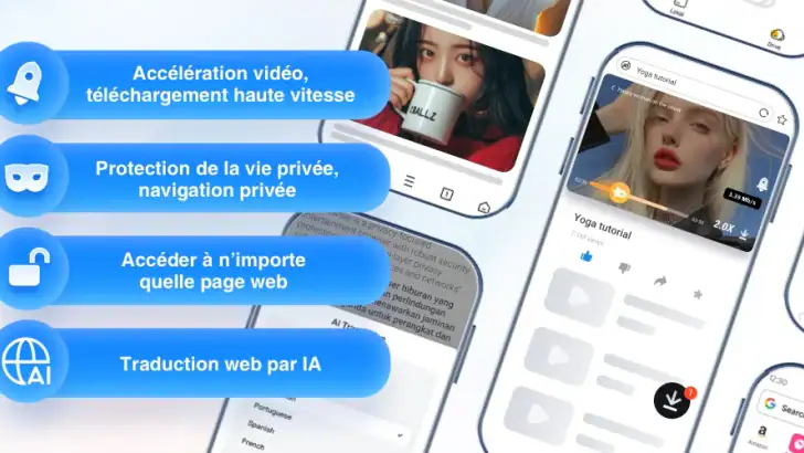 UC Browser - Sécurisé,privé feature graphic