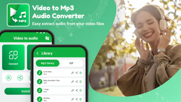 Video to MP3: Video Converter feature graphic