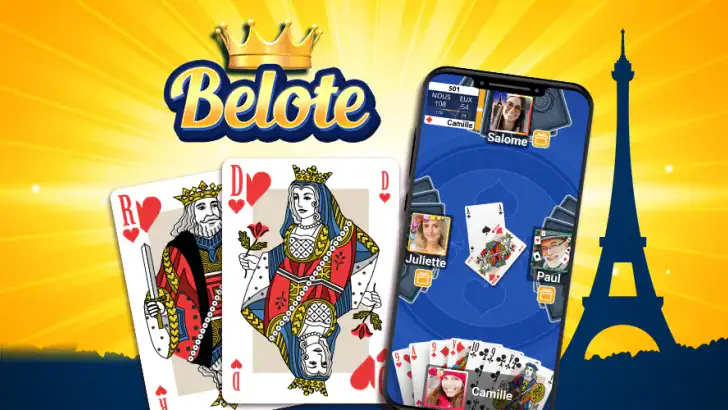 VIP Belote et Coinche En Ligne feature graphic