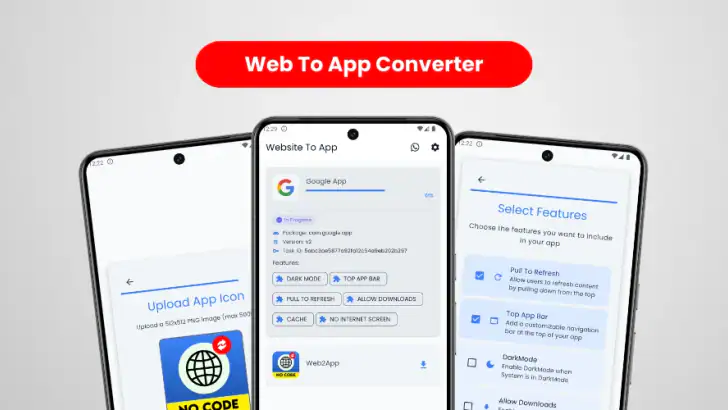 Web2App: Web to App Converter feature graphic
