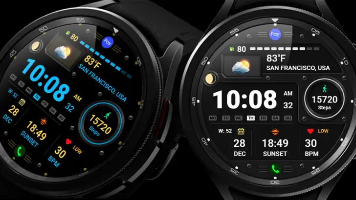 WFP 125 Digital watch face feature graphic